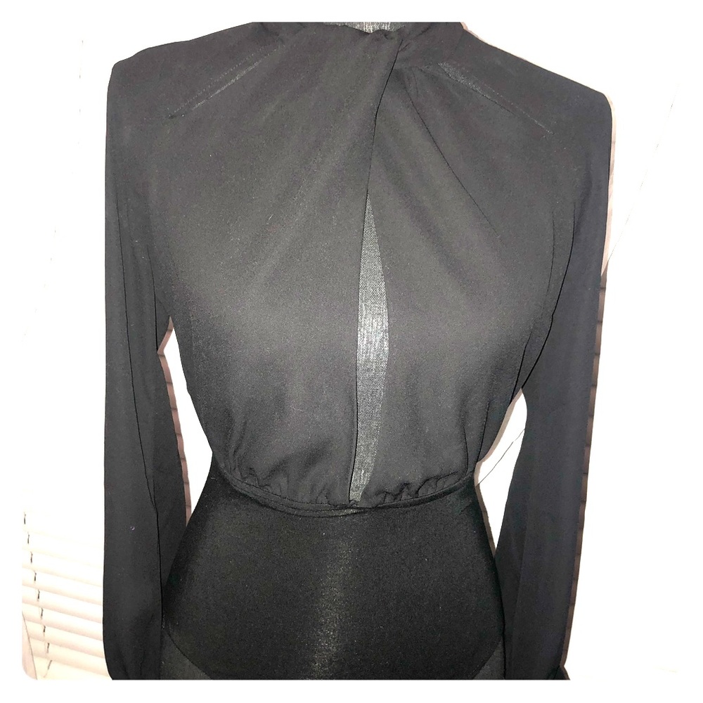 Black cut out bodysuit